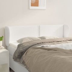 vidaXL Testiera ad Orecchio Bianca 147x23x78/88 cm in Similpelle