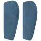 vidaXL Testiera ad Orecchio Blu Scuro 103x23x78/88 cm in Velluto vidaXL Testiera ad Orecchio Blu Scuro 103x23x78/88 cm in Velluto