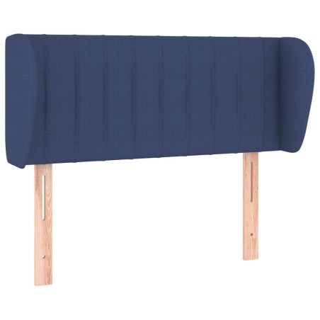 vidaXL Testiera ad Orecchio Blu 93x23x78/88 cm in Tessuto