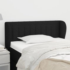 vidaXL Testiera ad Orecchio Nera 83 x 23 x 78/88 cm in Tessuto