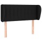 vidaXL Testiera ad Orecchio Nera 83 x 23 x 78/88 cm in Tessuto vidaXL Testiera ad Orecchio Nera 83 x 23 x 78/88 cm in Tessuto