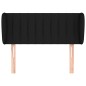 vidaXL Testiera ad Orecchio Nera 83 x 23 x 78/88 cm in Tessuto vidaXL Testiera ad Orecchio Nera 83 x 23 x 78/88 cm in Tessuto