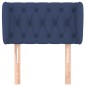vidaXL Testiera ad Orecchio Blu 83 x 23 x 78/88cm in Tessuto vidaXL Testiera ad Orecchio Blu 83 x 23 x 78/88cm in Tessuto