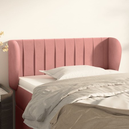 vidaXL Testiera ad Orecchio Rosa 83x23x78/88 cm in Velluto