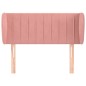 vidaXL Testiera ad Orecchio Rosa 83x23x78/88 cm in Velluto vidaXL Testiera ad Orecchio Rosa 83x23x78/88 cm in Velluto