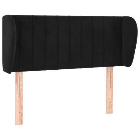 vidaXL Testiera ad Orecchio Nera 93x23x78/88 cm in Velluto