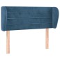 vidaXL Testiera ad Orecchio Blu Scuro 93x23x78/88 cm in Velluto vidaXL Testiera ad Orecchio Blu Scuro 93x23x78/88 cm in Velluto