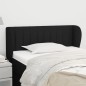 vidaXL Testiera ad Orecchio Nera 93x23x78/88 cm in Tessuto