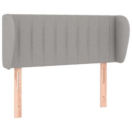 vidaXL Testiera ad Orecchio Grigio Chiaro 93x23x78/88 cm in Tessuto