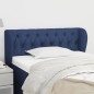 vidaXL Testiera ad Orecchio Blu 103x23x78/88cm in Tessuto vidaXL Testiera ad Orecchio Blu 103x23x78/88cm in Tessuto