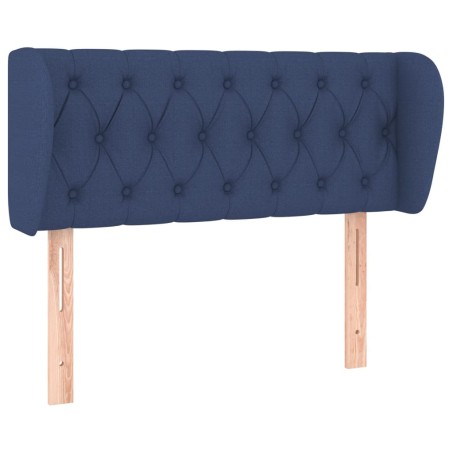 vidaXL Testiera ad Orecchio Blu 103x23x78/88cm in Tessuto