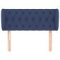 vidaXL Testiera ad Orecchio Blu 103x23x78/88cm in Tessuto vidaXL Testiera ad Orecchio Blu 103x23x78/88cm in Tessuto