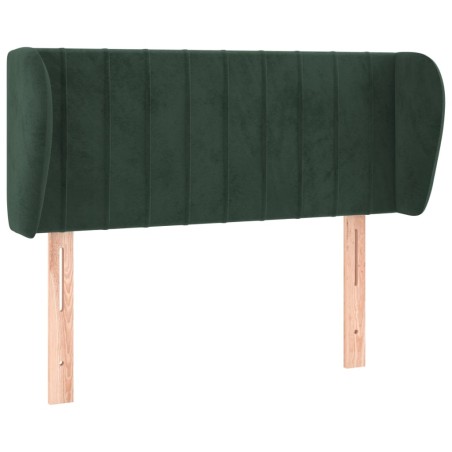 vidaXL Testiera ad Orecchio Verde Scuro 83x23x78/88 cm in Velluto