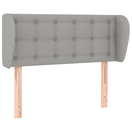 vidaXL Testiera ad Orecchio Grigio Chiaro 83x23x78/88 cm in Tessuto