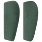 vidaXL Testiera ad Orecchio Verde Scuro 103x23x78/88 cm in Velluto vidaXL Testiera ad Orecchio Verde Scuro 103x23x78/88 cm in Velluto