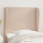 vidaXL Testiera ad Orecchio Cappuccino 83x23x118/128 cm in Similpelle vidaXL Testiera ad Orecchio Cappuccino 83x23x118/128 cm in Similpelle