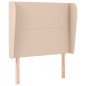 vidaXL Testiera ad Orecchio Cappuccino 83x23x118/128 cm in Similpelle vidaXL Testiera ad Orecchio Cappuccino 83x23x118/128 cm in Similpelle