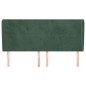 vidaXL Testiera ad Orecchio Verde Scuro 203x23x118/128cm in Velluto vidaXL Testiera ad Orecchio Verde Scuro 203x23x118/128cm in Velluto