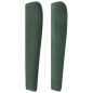 vidaXL Testiera ad Orecchio Verde Scuro 203x23x118/128cm in Velluto vidaXL Testiera ad Orecchio Verde Scuro 203x23x118/128cm in Velluto