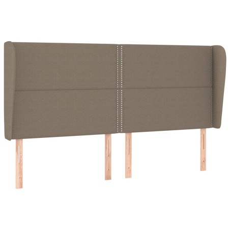 vidaXL Testiera ad Orecchio Tortora 183x23x118/128 cm in Tessuto