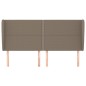 vidaXL Testiera ad Orecchio Tortora 183x23x118/128 cm in Tessuto