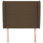 vidaXL Testiera ad Orecchio Marrone Scuro 83x23x118/128 cm in Tessuto vidaXL Testiera ad Orecchio Marrone Scuro 83x23x118/128 cm in Tessuto