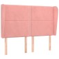 vidaXL Testiera ad Orecchio Rosa 147x23x118/128 cm in Velluto vidaXL Testiera ad Orecchio Rosa 147x23x118/128 cm in Velluto