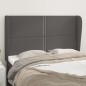 vidaXL Testiera ad Orecchio Grigio 147x23x118/128cm in Similpelle vidaXL Testiera ad Orecchio Grigio 147x23x118/128cm in Similpelle