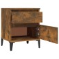 Comodini 2pz Rovere Fumo 40x35x50 cm Comodini 2pz Rovere Fumo 40x35x50 cm