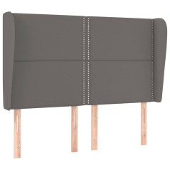vidaXL Testiera ad Orecchio Grigio 147x23x118/128cm in Similpelle