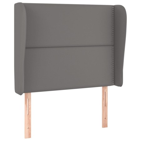 vidaXL Testiera ad Orecchio Grigio 103x23x118/128cm in Similpelle
