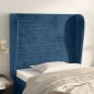 vidaXL Testiera ad Orecchio Blu Scuro 83x23x118/128 cm in Velluto vidaXL Testiera ad Orecchio Blu Scuro 83x23x118/128 cm in Velluto