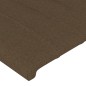 vidaXL Testiera ad Orecchio Marrone Scuro 163x23x118/128 cm in Tessuto vidaXL Testiera ad Orecchio Marrone Scuro 163x23x118/128 cm in Tessuto