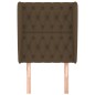vidaXL Testiera ad Orecchio Marrone Scuro 83x23x118/128 cm in Tessuto vidaXL Testiera ad Orecchio Marrone Scuro 83x23x118/128 cm in Tessuto
