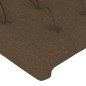 vidaXL Testiera ad Orecchio Marrone Scuro 83x23x118/128 cm in Tessuto vidaXL Testiera ad Orecchio Marrone Scuro 83x23x118/128 cm in Tessuto