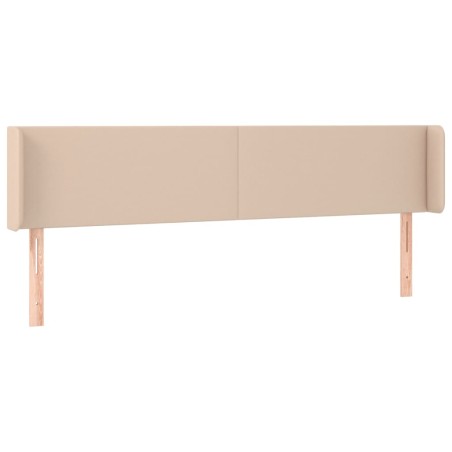 vidaXL Testiera ad Orecchio Cappuccino 203x16x78/88 cm in Similpelle