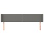 vidaXL Testiera ad Orecchio Grigio Scuro 183x16x78/88 cm in Tessuto vidaXL Testiera ad Orecchio Grigio Scuro 183x16x78/88 cm in Tessuto