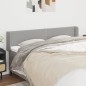 vidaXL Testiera ad Orecchio Grigio Chiaro 163x16x78/88 cm in Tessuto vidaXL Testiera ad Orecchio Grigio Chiaro 163x16x78/88 cm in Tessuto