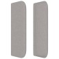 vidaXL Testiera ad Orecchio Grigio Chiaro 163x16x78/88 cm in Tessuto vidaXL Testiera ad Orecchio Grigio Chiaro 163x16x78/88 cm in Tessuto