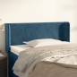 vidaXL Testiera ad Orecchio Blu Scuro 103x16x78/88 cm in Velluto vidaXL Testiera ad Orecchio Blu Scuro 103x16x78/88 cm in Velluto