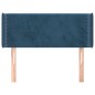 vidaXL Testiera ad Orecchio Blu Scuro 103x16x78/88 cm in Velluto vidaXL Testiera ad Orecchio Blu Scuro 103x16x78/88 cm in Velluto