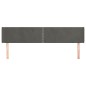 vidaXL Testiera ad Orecchio Grigio Scuro 163x16x78/88 cm in Velluto vidaXL Testiera ad Orecchio Grigio Scuro 163x16x78/88 cm in Velluto