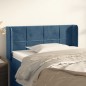 vidaXL Testiera ad Orecchio Blu Scuro 83x16x78/88 cm in Velluto vidaXL Testiera ad Orecchio Blu Scuro 83x16x78/88 cm in Velluto