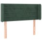 vidaXL Testiera ad Orecchio Verde Scuro 103x16x78/88 cm in Velluto vidaXL Testiera ad Orecchio Verde Scuro 103x16x78/88 cm in Velluto