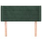 vidaXL Testiera ad Orecchio Verde Scuro 103x16x78/88 cm in Velluto vidaXL Testiera ad Orecchio Verde Scuro 103x16x78/88 cm in Velluto