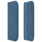 vidaXL Testiera ad Orecchio Blu Scuro 163x16x78/88 cm in Velluto vidaXL Testiera ad Orecchio Blu Scuro 163x16x78/88 cm in Velluto