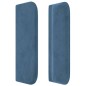 vidaXL Testiera ad Orecchio Blu Scuro 93x16x78/88 cm in Velluto