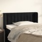vidaXL Testiera ad Orecchio Nera 93x16x78/88 cm in Velluto