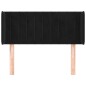 vidaXL Testiera ad Orecchio Nera 93x16x78/88 cm in Velluto