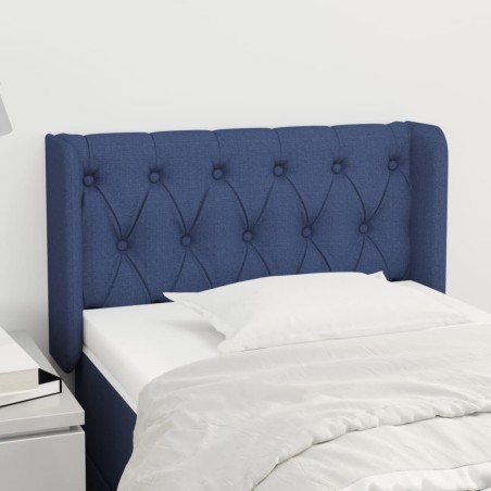 vidaXL Testiera ad Orecchio Blu 83x16x78/88cm in Tessuto